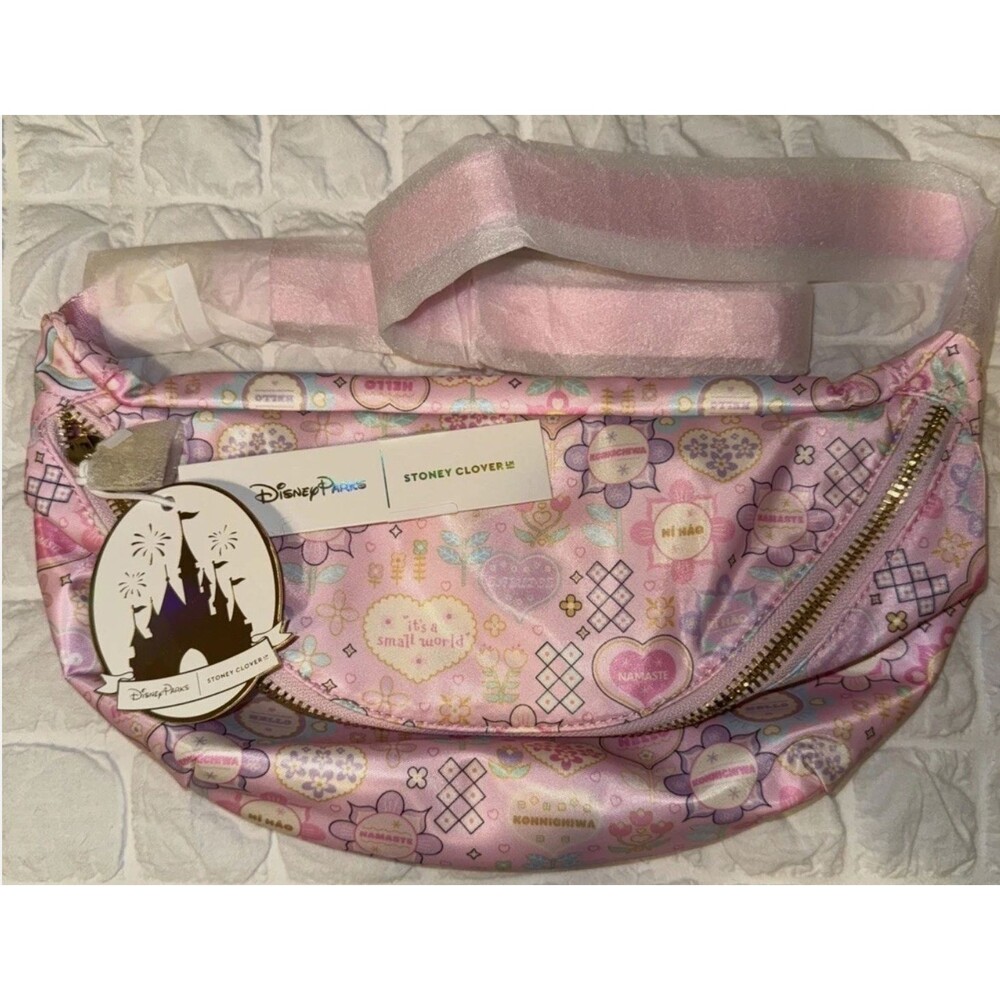 Stoney Clover  Disney Belt Bag Crossbody “It’s A Small World” Belt Bag Pink